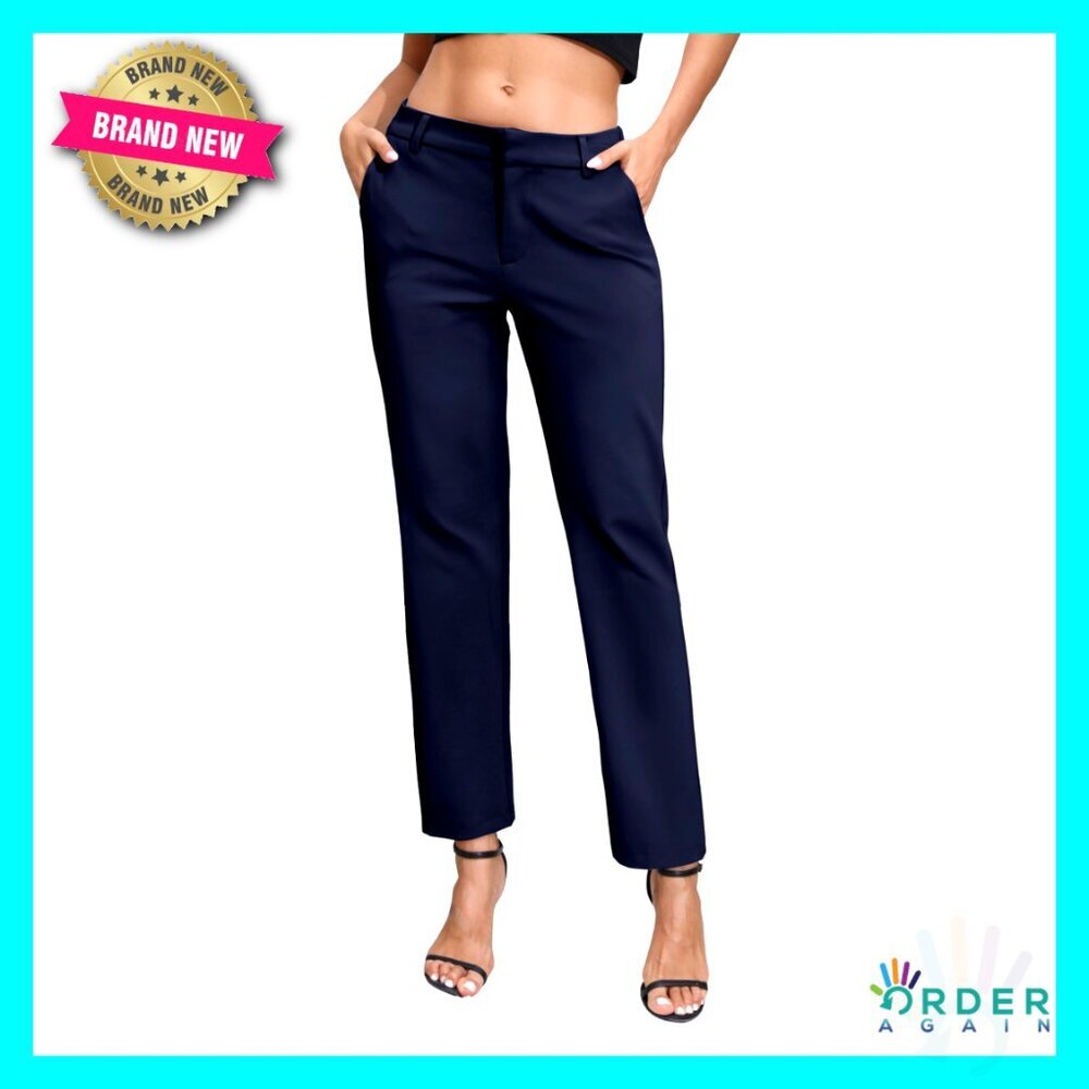 Elastic Waist Dress Pants Business Casual Stretch Slacks Professional Work Wear